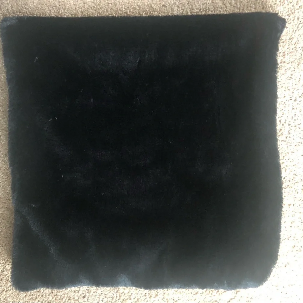 Cozy Faux Fur Neck Wrap Reversible Chenille Black Winter Soft Warmer OS